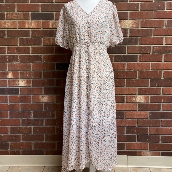 Hayden Dresses & Skirts - Sheer Dress Floral by Hayden Los Angeles | Large | Bridal | Wedding | Bohemian